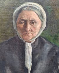 Image 5 of Portrait sur toile d'une vieille femme