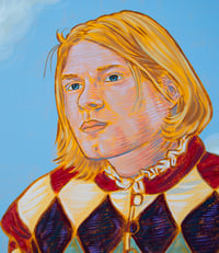 Image 3 of Renaissance Cobain - 18”x24” Acrylic Painting