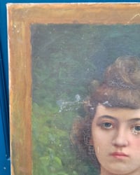 Image 3 of Portrait sur toile de jeune bourgeoise