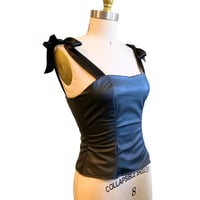 Image 1 of Women's Latex Corset with Straps
