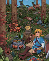 BOTW Forest Friends – 8 x 10 Print