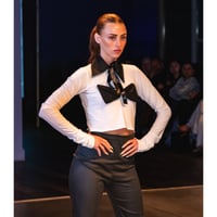 Image 3 of Women's Bow Long Sleeve Shirt