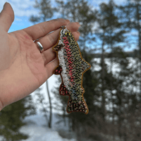 Image 3 of Rainbow Trout Key Chain