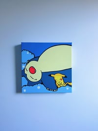 Image 2 of while you dream in shades of blue | 12 x 12  original