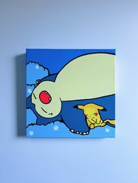 Image 3 of while you dream in shades of blue | 12 x 12  original