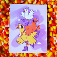 Candy Corn Ducks – A2 Print