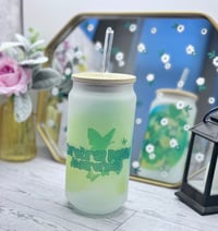 Image 4 of Butterfly Kisses & Lemon Wishes 🦋🍋- Limited Edition 16oz Glass Can