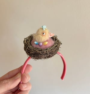 Image of Bird-in-a-Nest Headband for Blythe Dolls