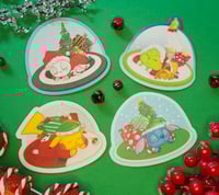 Sleepy Snow Globe Babies Stickers