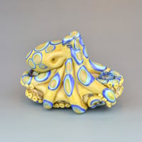 Image 1 of XXXL. Venomous Blue Ringed Octopus - Flameworked Glass Sculpture