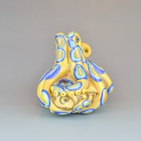 Image 3 of XXXL. Venomous Blue Ringed Octopus - Flameworked Glass Sculpture