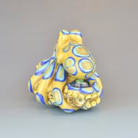 Image 6 of XXXL. Venomous Blue Ringed Octopus - Flameworked Glass Sculpture