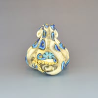 Image 2 of XXL. Toxic Blue Ringed Octopus - Flamework Glass Octopus Sculpture