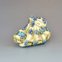 Image 3 of XXL. Toxic Blue Ringed Octopus - Flamework Glass Octopus Sculpture