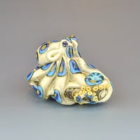 Image 1 of XXL. Toxic Blue Ringed Octopus - Flamework Glass Octopus Sculpture