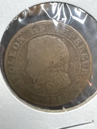 Image 3 of France 1855-A - 5 French Centimes