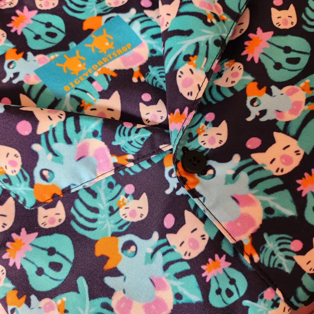 Image of Mog-aritaville Button Up Shirt (FFXIV)