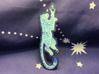 Image 1 of Blue Snow Leopard Sticker