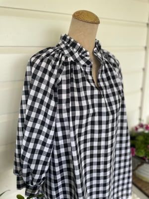 Image of The Bea Top - Black Check