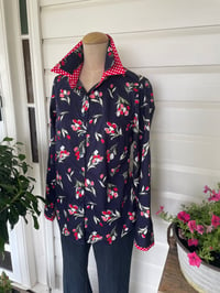 Image 3 of The Navy Tulip Shirt