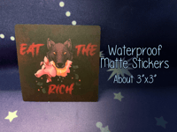 Image 2 of Eat the Rich Sticker