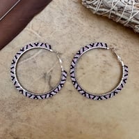 Image 1 of Lavender Night Hoops