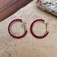 Image 2 of Red and Black Hoops