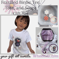 Image 4 of Frazzled Birdie Tote - Kids Teens Young Adult Purple and White Fashion Carry Bag