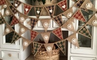 Image 2 of #13 Rustic Bunting - 10 flags *Flat rate $15.50 postage*