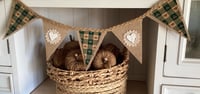 Image 1 of #15 Rustic Bunting  - 10 flags *Flat rate $15.50 postage*