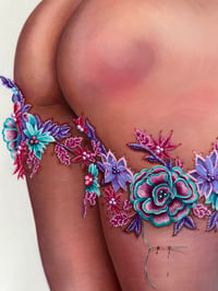 Image 5 of “Bruised in Bloom’ original painting
