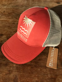 Image 2 of Saltrock Balance trucker cap,  dark orange 