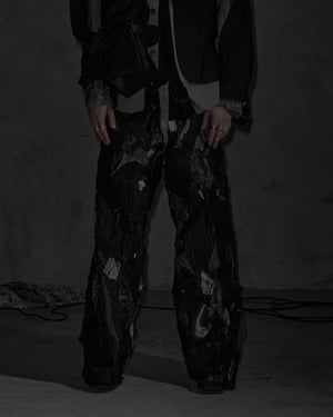 Image of MASSTAK - 186 Destructive Patchwork Trousers