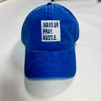 Image 1 of Royal Blue “Wake Pray Hustle” hat 