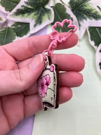 Image 3 of Cherry Blossom Notebook Wooden Keychain