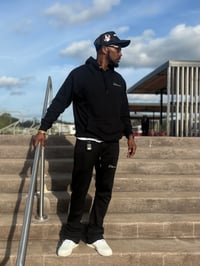 Image 1 of Black “Signature edition “ flared hoodies set 