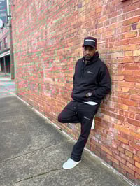 Image 5 of Black “Signature edition “ flared hoodies set 