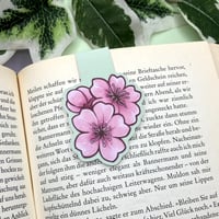 Image 1 of Cherry Blossom double sided magnetic bookmark