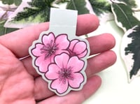 Image 2 of Cherry Blossom double sided magnetic bookmark