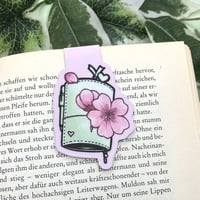 Image 1 of Cherry Blossom Notebook double sided magnetic bookmark