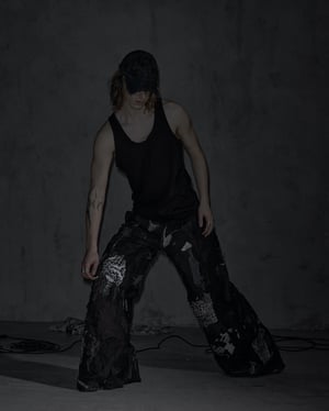 Image of MASSTAK - 188 Destructive Patchwork Trousers
