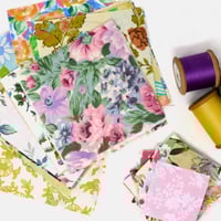Image 1 of 1970s 1980s Cottagecore Floral Charm Packs