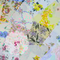 Image 4 of 1970s 1980s Cottagecore Floral Charm Packs