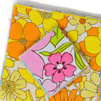 Image 5 of 1970s Vintage Retro Floral Print Charm Packs