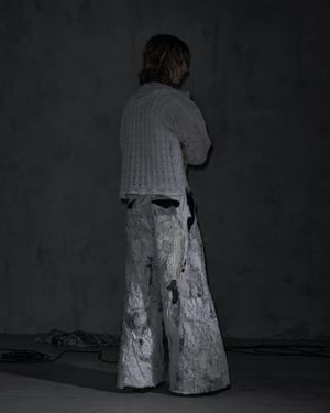 Image of MASSTAK - 192 Camo-white Patchwork Trousers