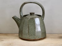 Image 1 of Over handle faceted teapot 