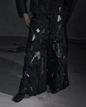 Image of MASSTAK - 195 Destructive Patchwork Trousers