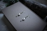Image 2 of Moonlit Leaf Earrings (925 Sterling Silver)