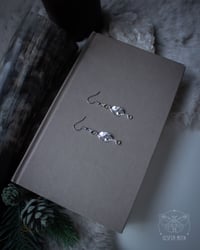 Image 3 of Moonlit Leaf Earrings (925 Sterling Silver)