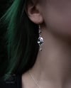 Moonlit Leaf Earrings (925 Sterling Silver)